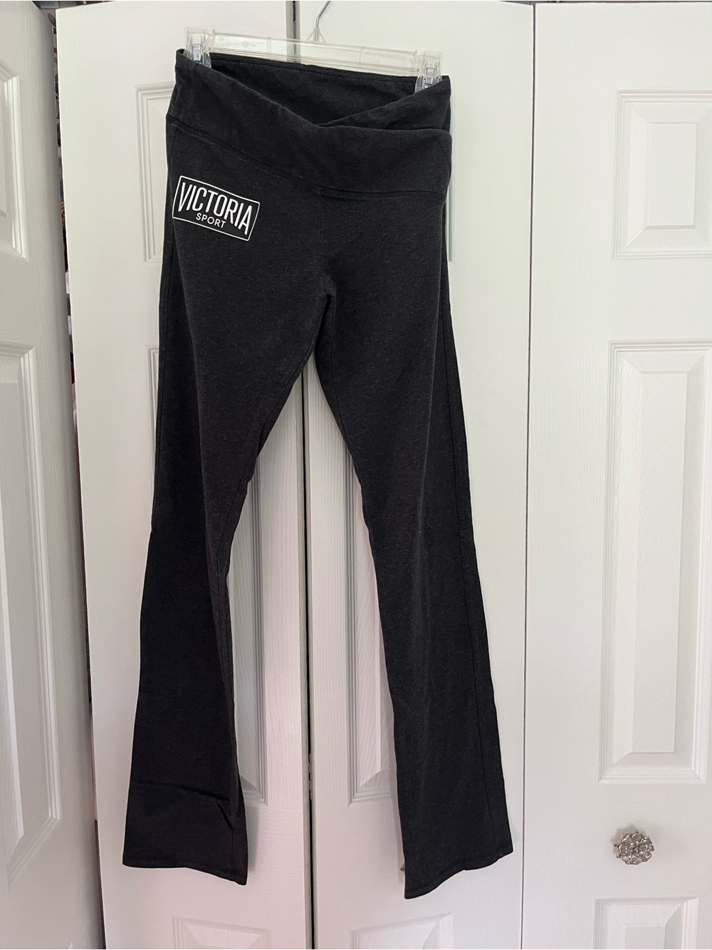 Victoria's Secret Black Fold-Over Waist Leggings